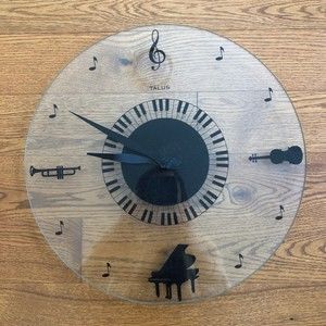 Talus Instruments Glass Wall Clock